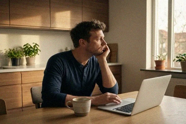 M&uuml;de Person mit nachlassender Energie