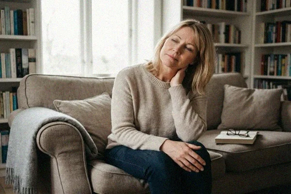 Person mit Muskelbeschwerden