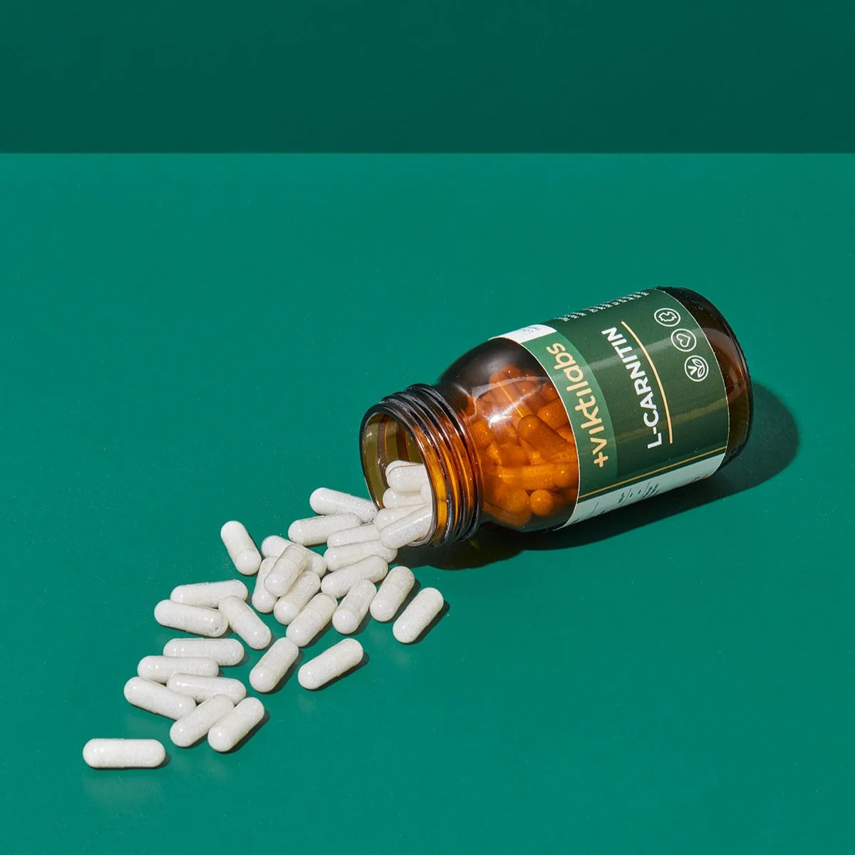 Viktilabs L-Carnitin Kapseln Nahaufnahme