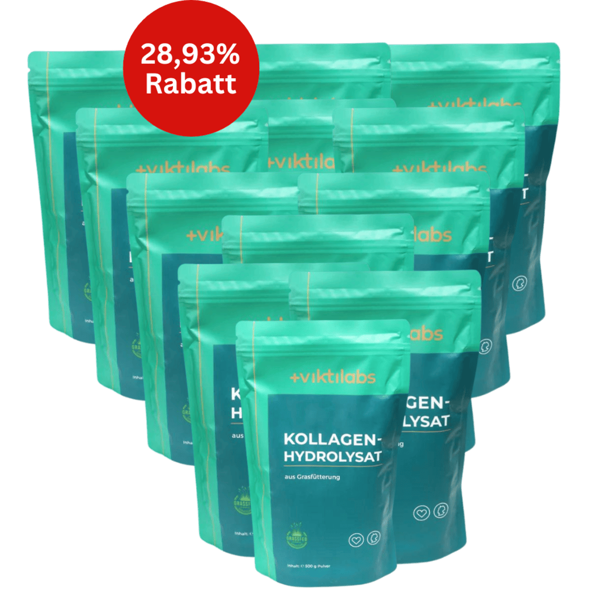 Viktilabs Kollagen Hydrolysat - 12er Bundle
