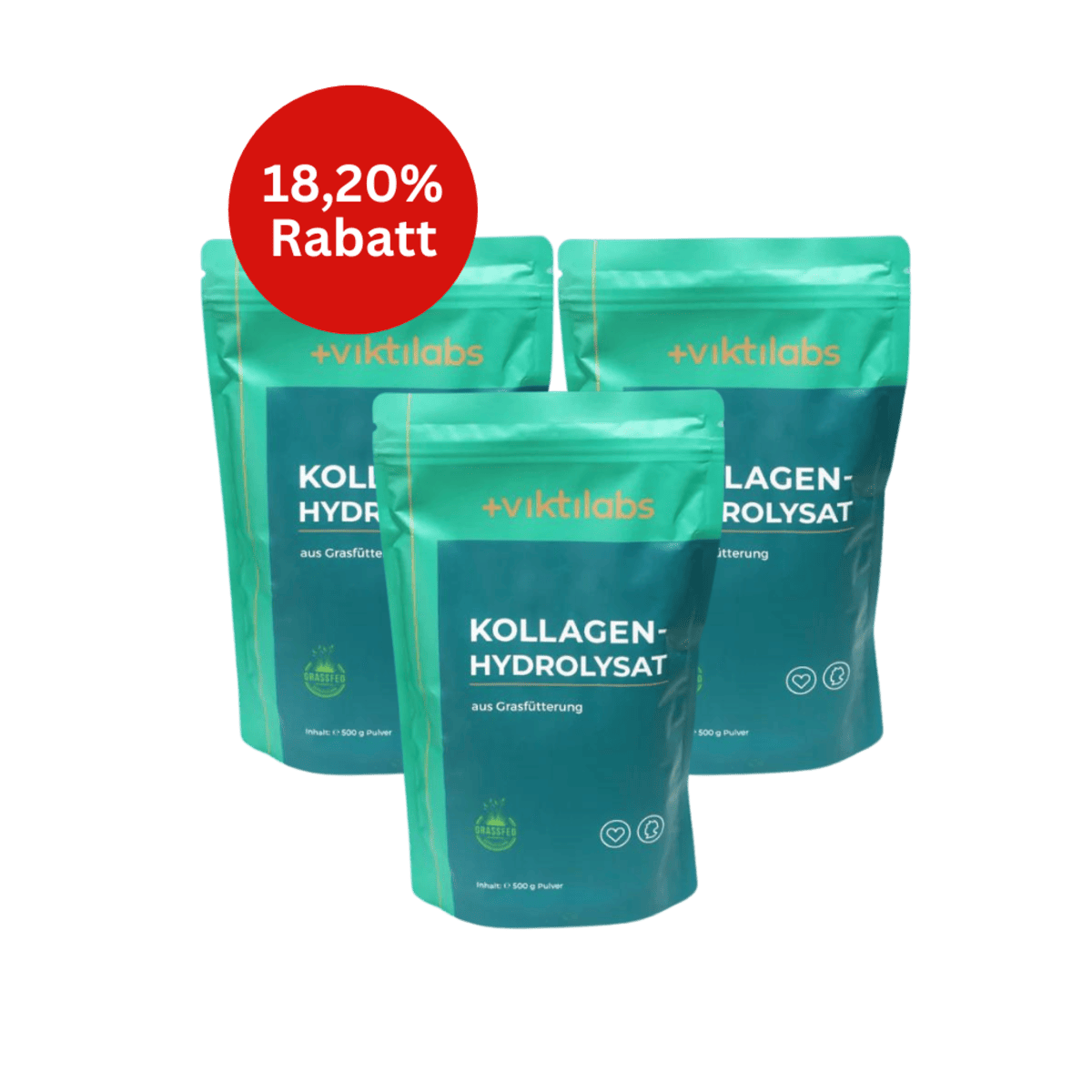 Viktilabs Kollagen Hydrolysat - 3er Bundle