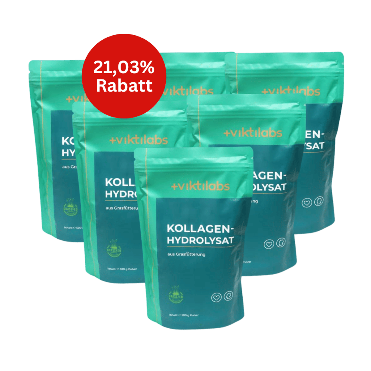 Viktilabs Kollagen Hydrolysat - 6er Bundle