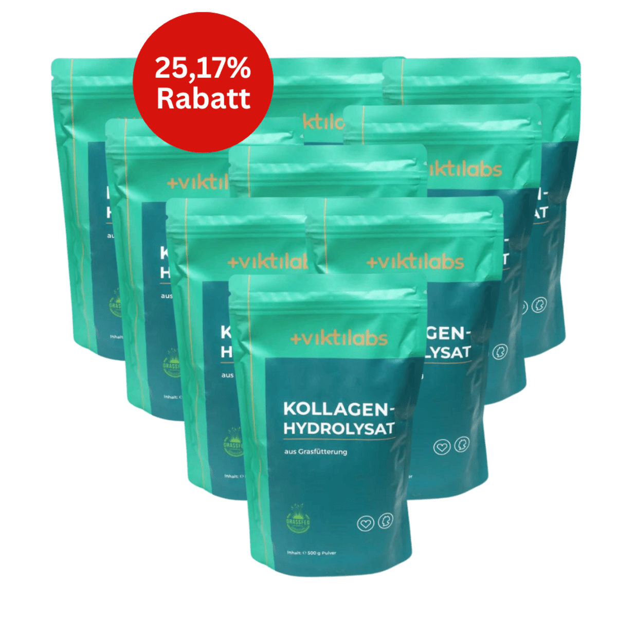 Viktilabs Kollagen Hydrolysat - 9er Bundle