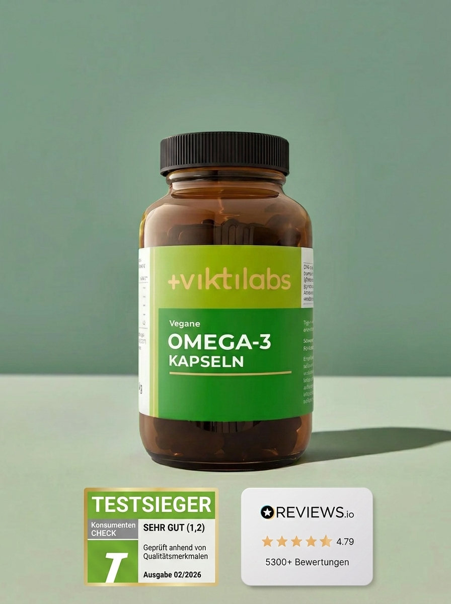 Viktilabs Vegane Omega-3 Kapseln Produktfoto