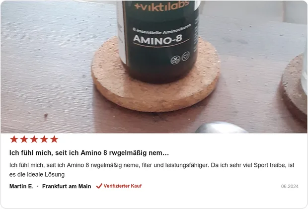 Echte Kundenbewertung Amino-8