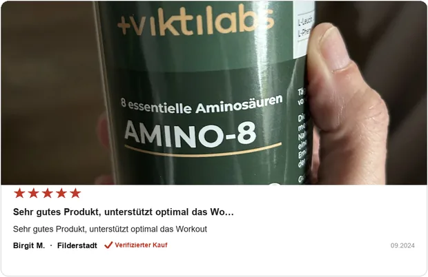 Echte Kundenbewertung Amino-8