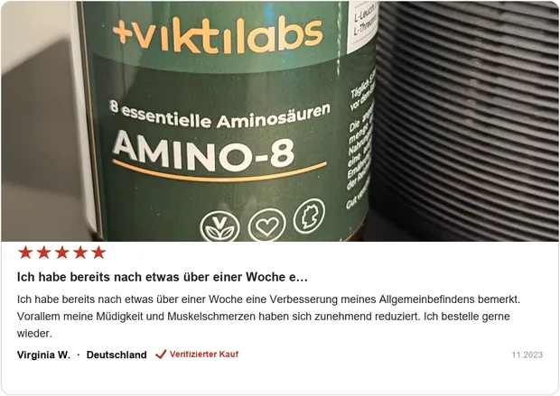 Echte Kundenbewertung Amino-8