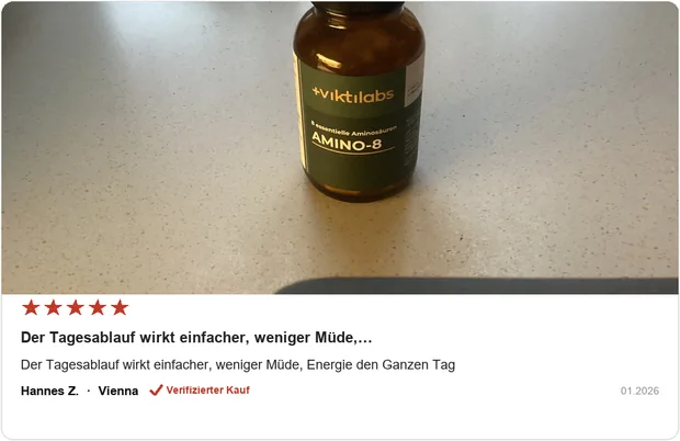 Echte Kundenbewertung Amino-8