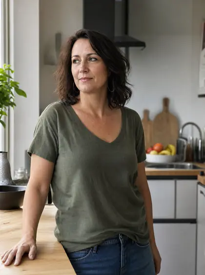Frau im Alltag, Altersgruppe 45–49
