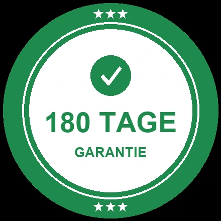 Bis zu 180 Tage Garantie