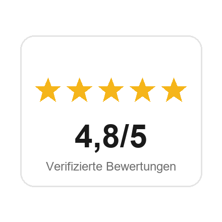 4,8 von 5 Sternen