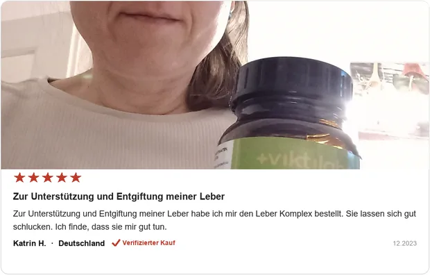 Echte Kundenbewertung mit Kundenfoto